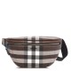 BURBERRY E-canvas Check Bum Bags Dark Birch Brown