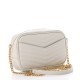 YSL Grain De Poudre Matelasse Monogram Mini Lou Camera Bag Crema Soft