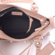 BALENCIAGA Chevre Silver Metallic Edge Hardware Mini City Rose Des Sables