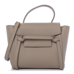 CELINE Grained Calfskin Nano Belt Bag Light Taupe