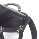 1DIOR Canvas Cannage Medium Lady D-Lite Black