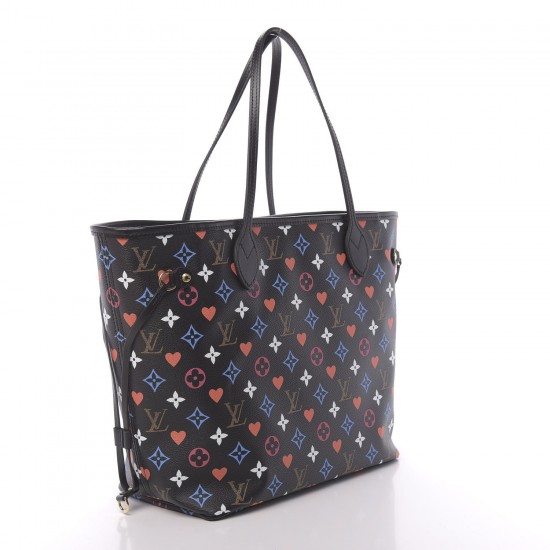 LOUIS VUITTON Game On Neverfull MM Black