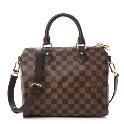 LOUIS VUITTON Damier Ebene Speedy Bandouliere 25