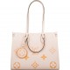 1Louis Vuitton Creme Saffron By The Pool Empreinte Giant Monogram OnTheGo MM