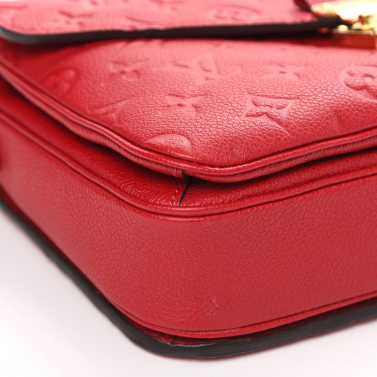 LOUIS VUITTON Empreinte Pochette Metis Scarlet