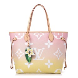 LOUIS VUITTON Monogram Giant By The Pool Neverfull MM Light Pink