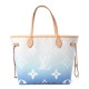 LOUIS VUITTON Monogram Giant By The Pool Neverfull MM Blue