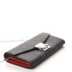 MCM Visetos Large Patricia Wallet On Chain Black Red