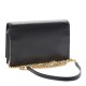 YSL Smooth Calfskin Classic Monogram Kate Tassel Chain Wallet Dark Leaf