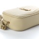 YSL Grain De Poudre Matelasse Monogram Mini Lou Camera Bag Sea Salt